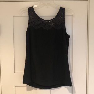 Black JCREW sleeveless Blouse.